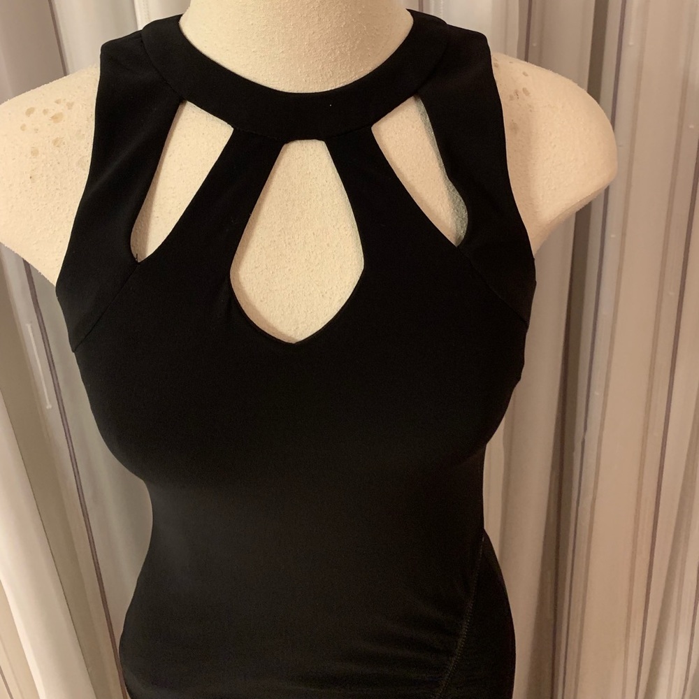 Black cutout detail gown